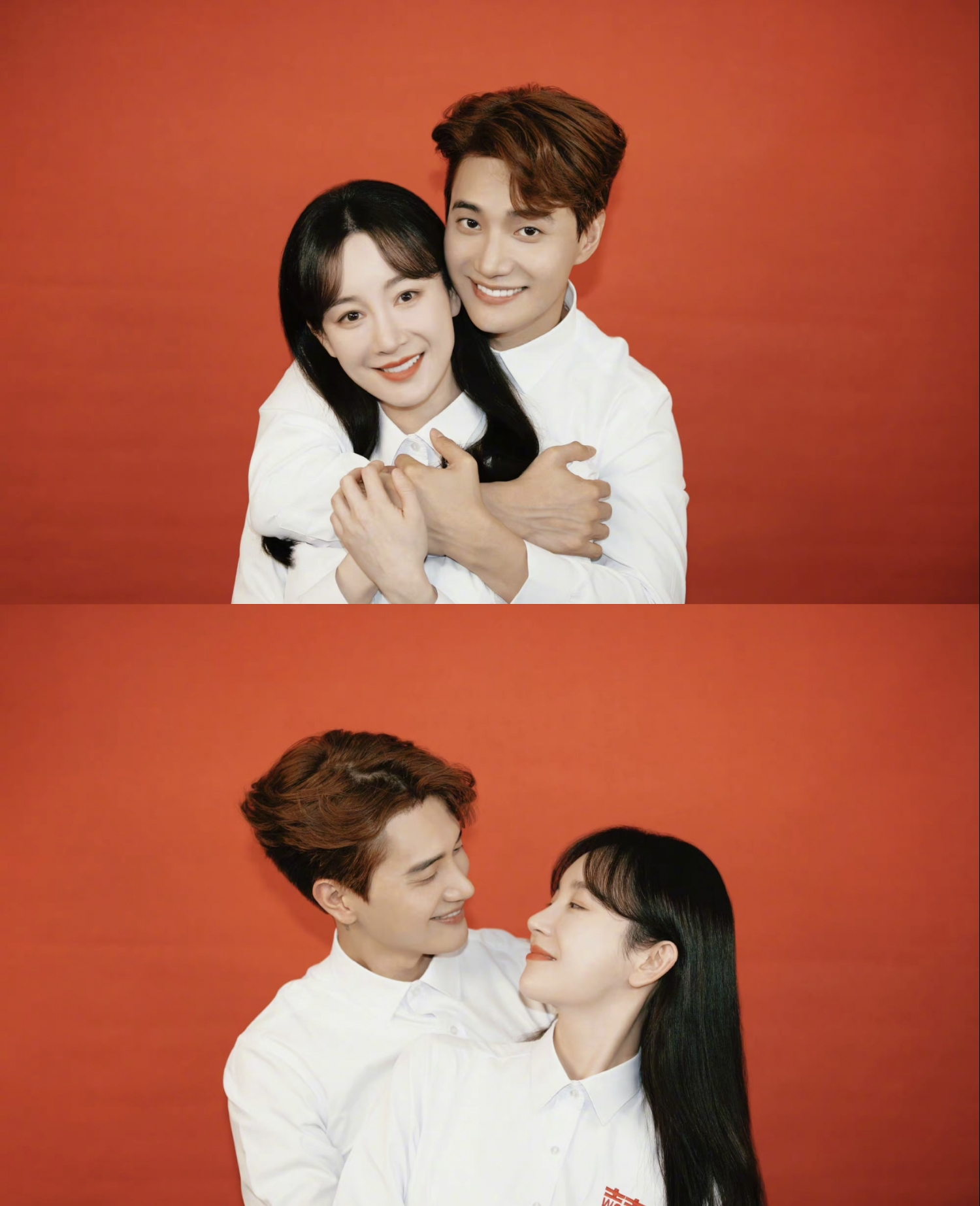 张檬金恩圣官宣结婚穿情侣装激动领证民政局门口幸福合影