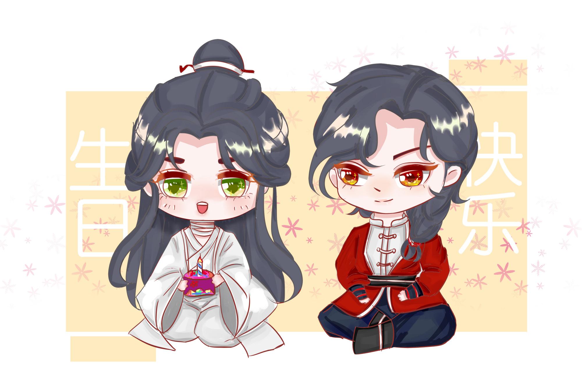 《天官赐福》漫画:谢怜借斗笠好甜,半月关之行变西天取经