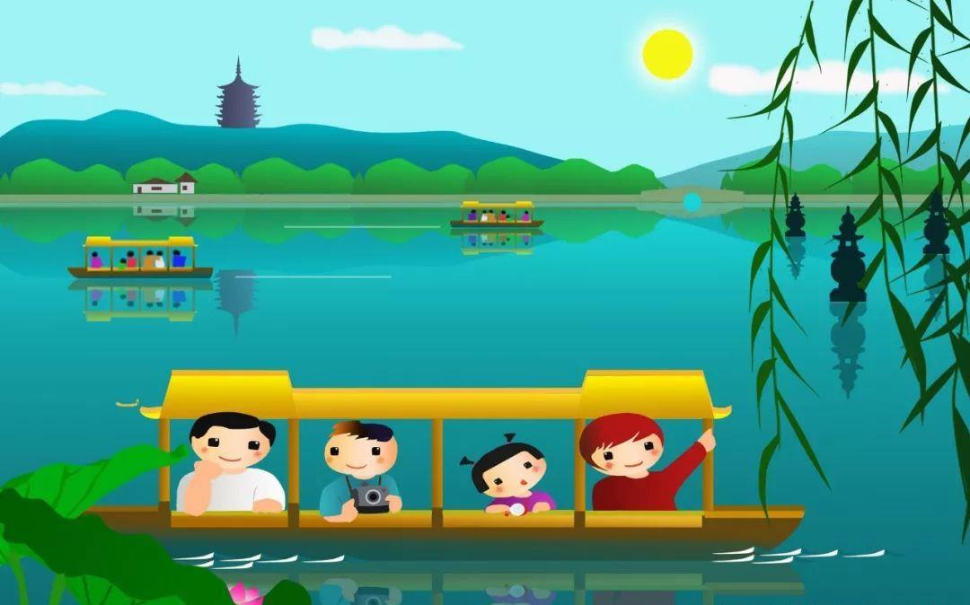 小学生优秀作文赏析-《杭州西湖游记》