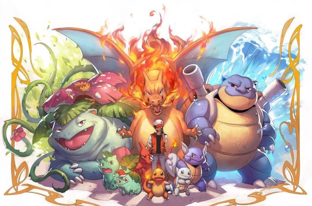 初代御三家小时候和长大后生活对比小火龙超念旧杰尼龟特胆小