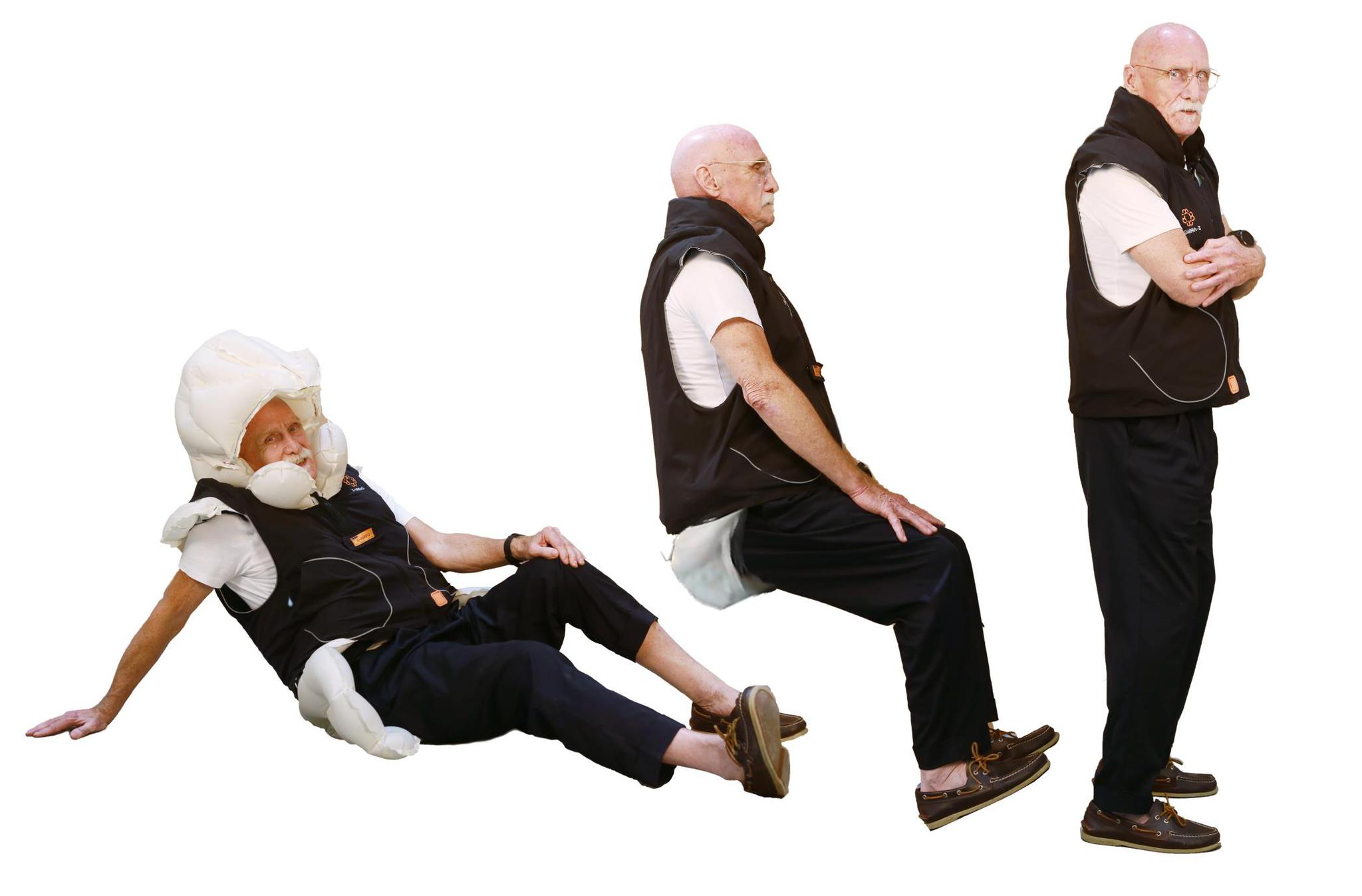 信安智囊智能防摔马甲愿所有中老年人能安心出门不惧跌倒