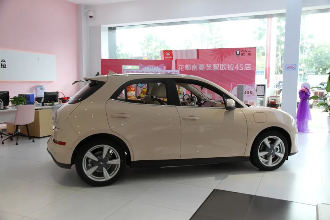 实拍欧拉好猫莫兰迪版复古时尚年轻女性首选座驾