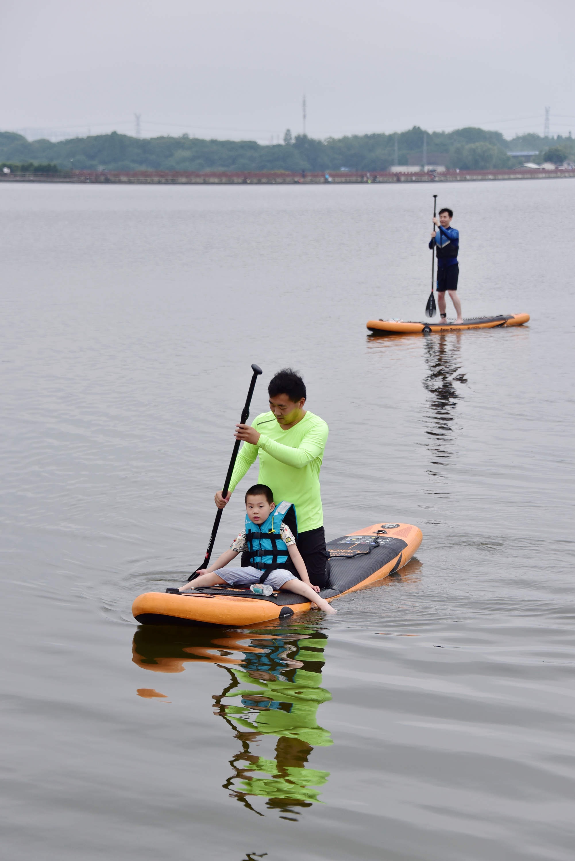 夏日水上运动的好去处,无锡鹅湖玫瑰园桨板水上项目试水体验.