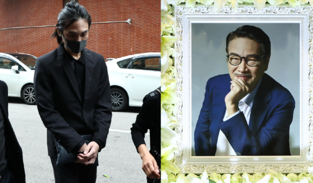 吴孟达儿子现身灵堂提前打点接待宾客满脸憔悴面露不舍