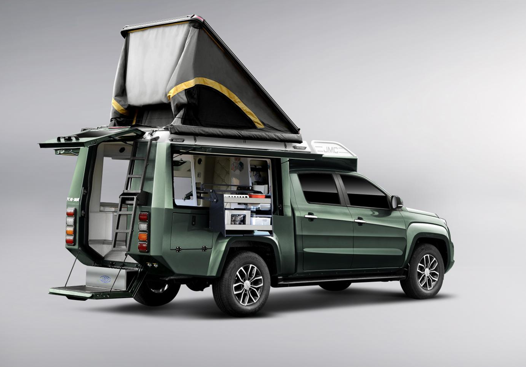 钓鱼版,亲子版,江铃皮卡2022款域虎7亮相成都车展