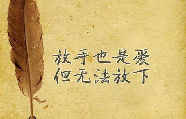 不放手不放下才是爱情的最高境界