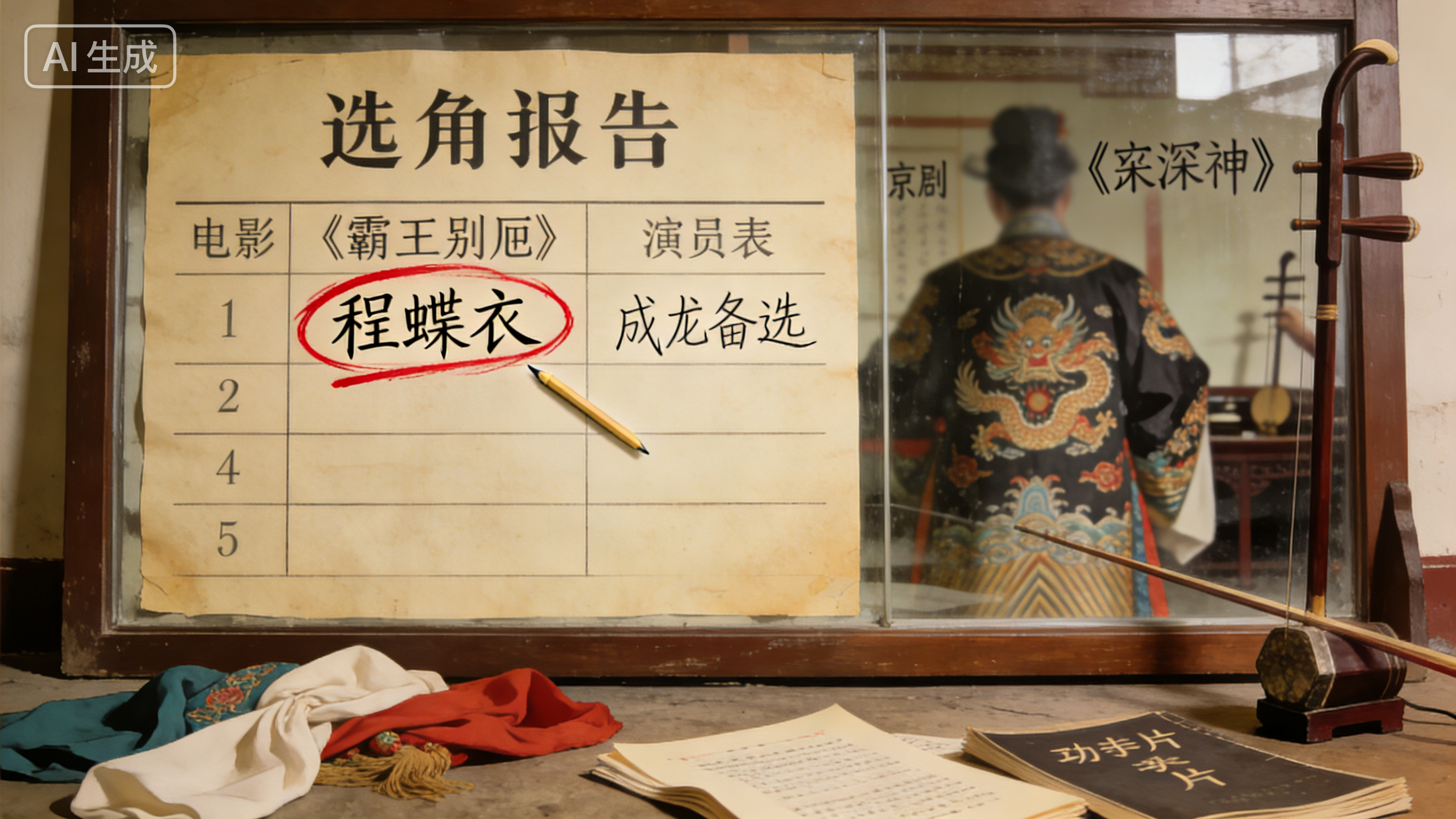 霸王别姬曾定成龙姜文，一句不吉利成就张国荣影史丰碑