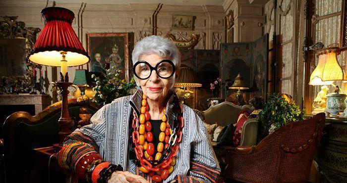 世界上最励志的老太太 华丽的时尚女王iris apfel