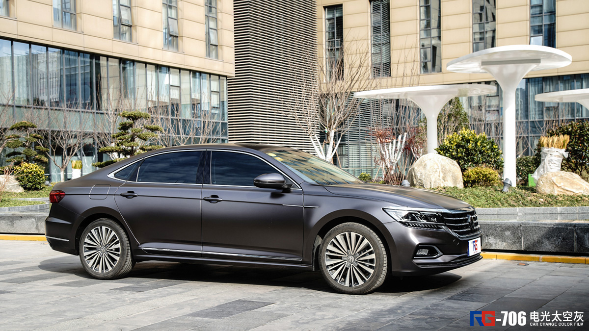 大众帕萨特车身改色电光太空灰rg瑞集改色膜南京漆车人