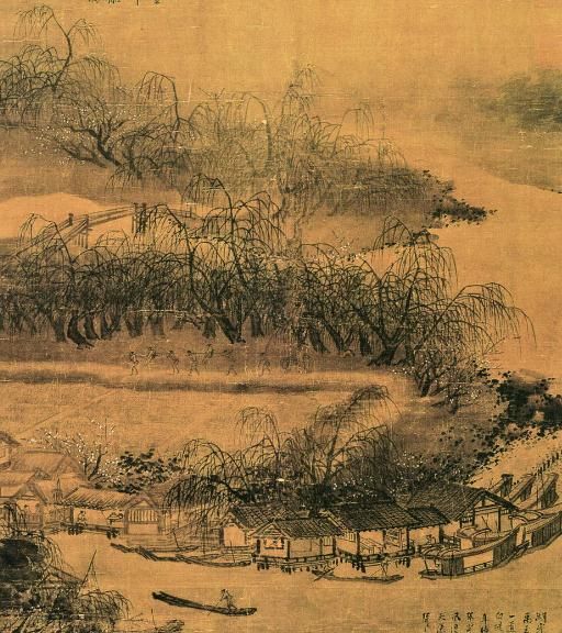 柳如烟,船如织,花烂漫,人欲醉,南宋夏圭柳艇图中的西湖盛景