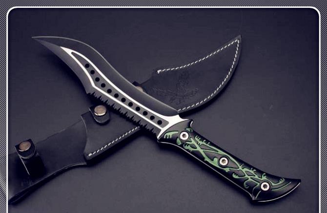 「鉴赏」一体柄猛虎刀