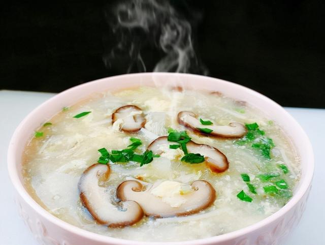 菌菇白菜蛋花汤