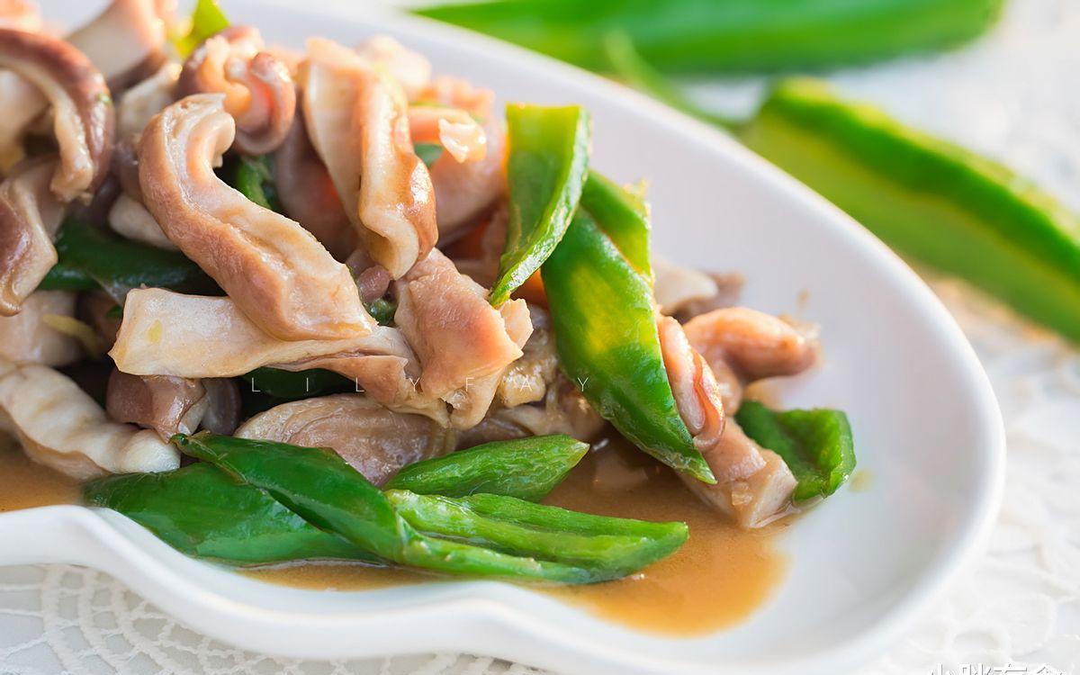 青椒炒猪肚一道不错的下酒菜值得一学