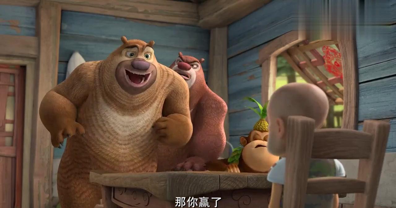 动漫壁纸只有最优秀的导游才可以留在狗熊岭熊大给光头强加油