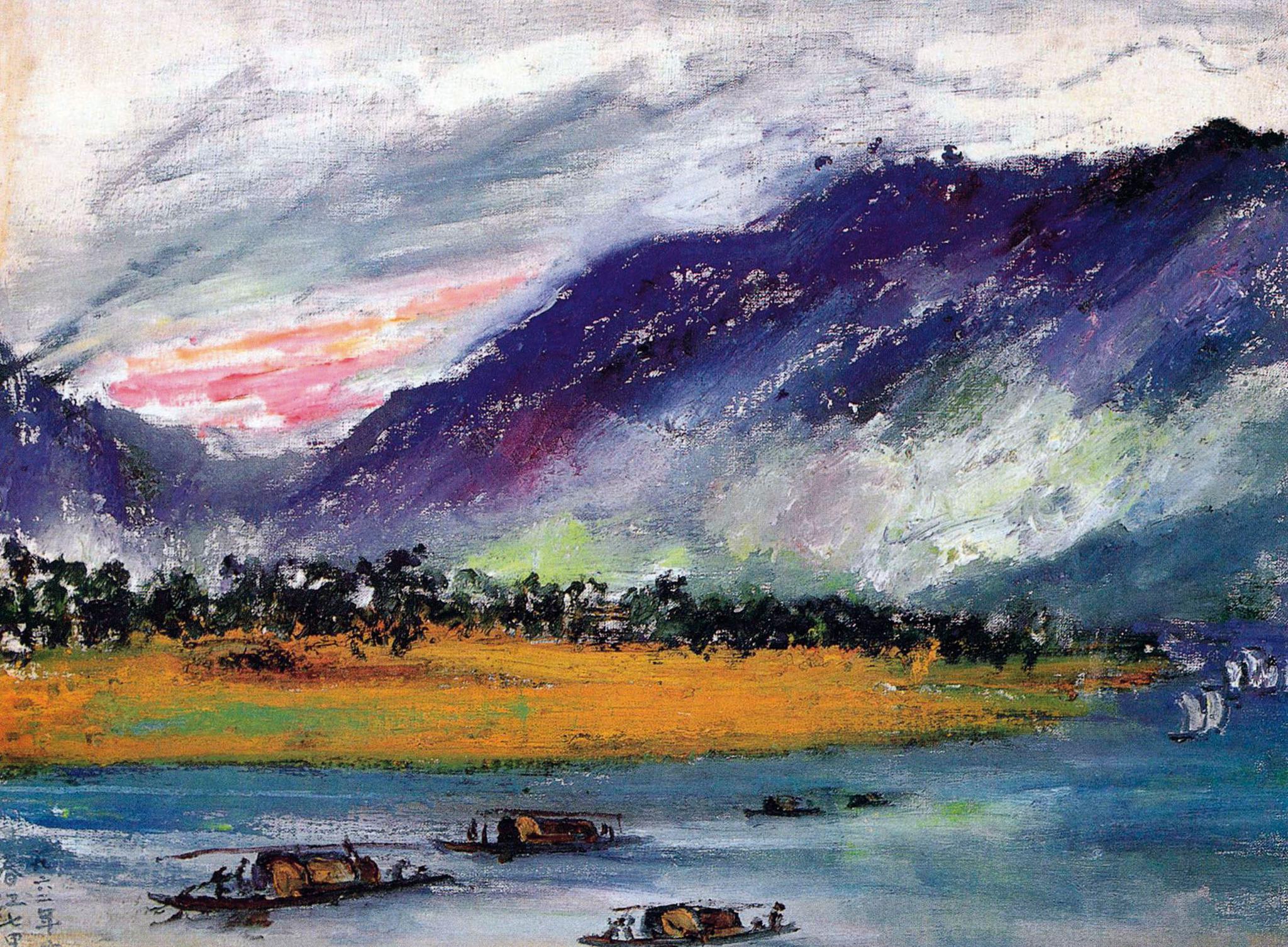 1 / 5 刘海粟 复兴公园 61cm×78cm 布面油画 1947年 常州刘海粟美术