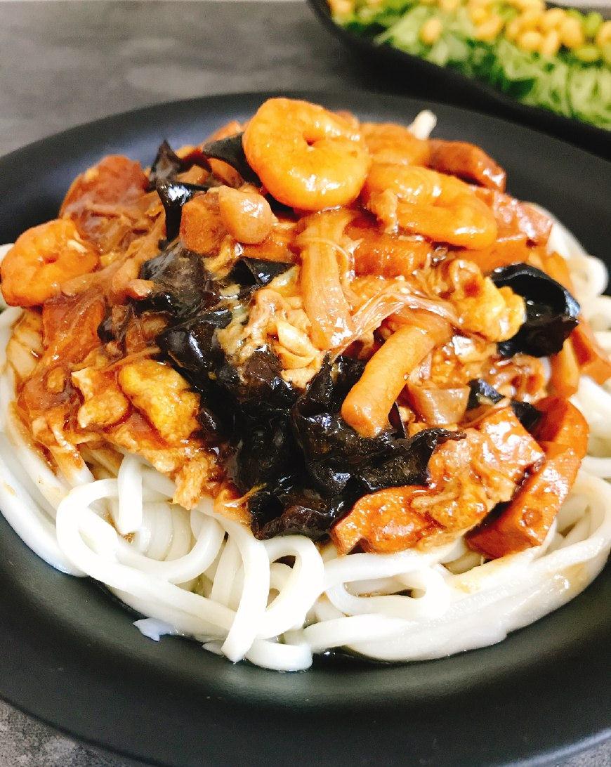 老天津卫最爱的三鲜打卤面天津宝宝结婚那天必吃的喜面