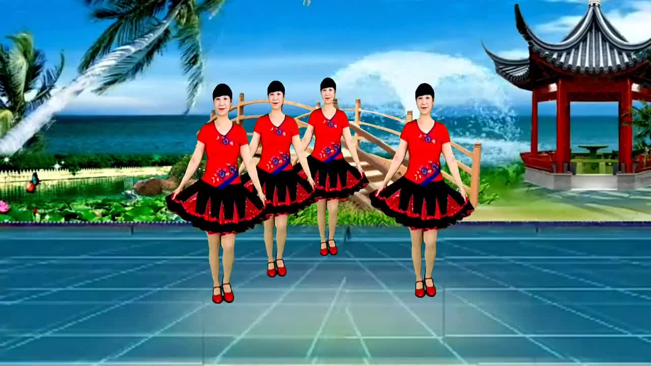 火爆健身舞花桥流水简单两组动作每天扭扭燃脂消食睡眠好