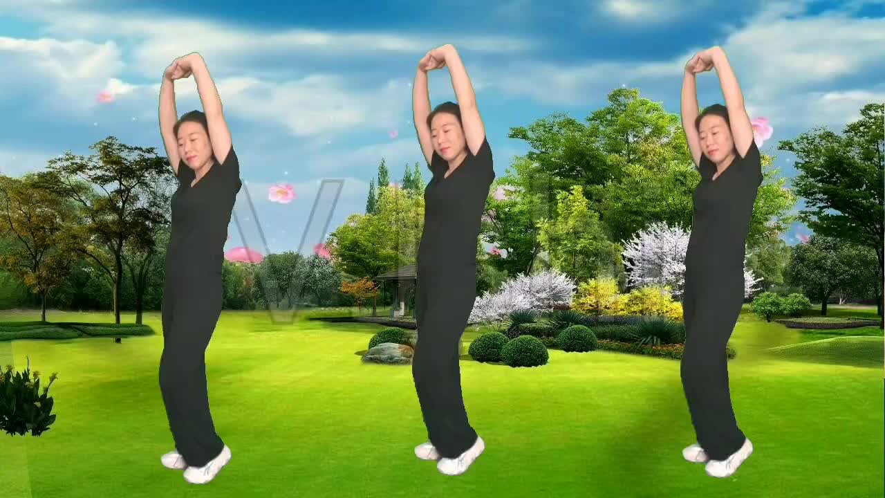 简单好学健身操广场舞原地踏步20分钟瘦胳膊瘦腰适合懒人减肥