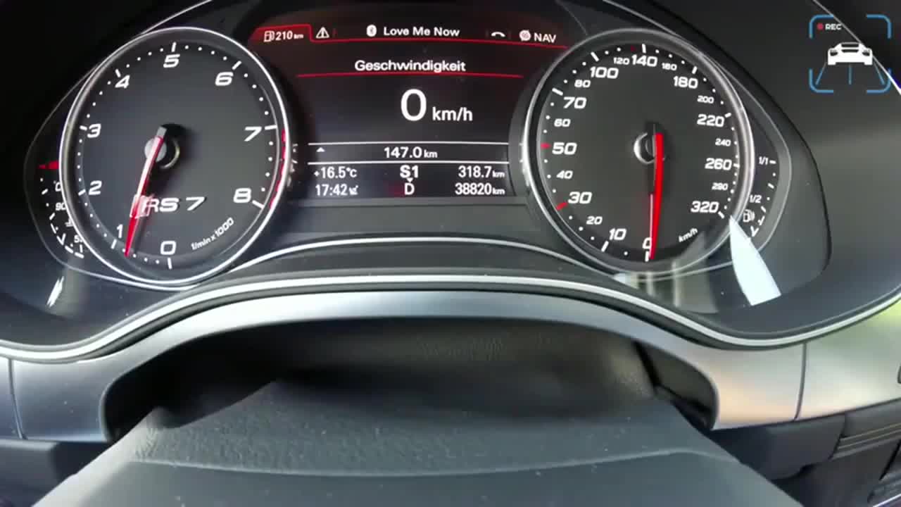 西装暴徒奥迪rs7速度直接干到爆表猛