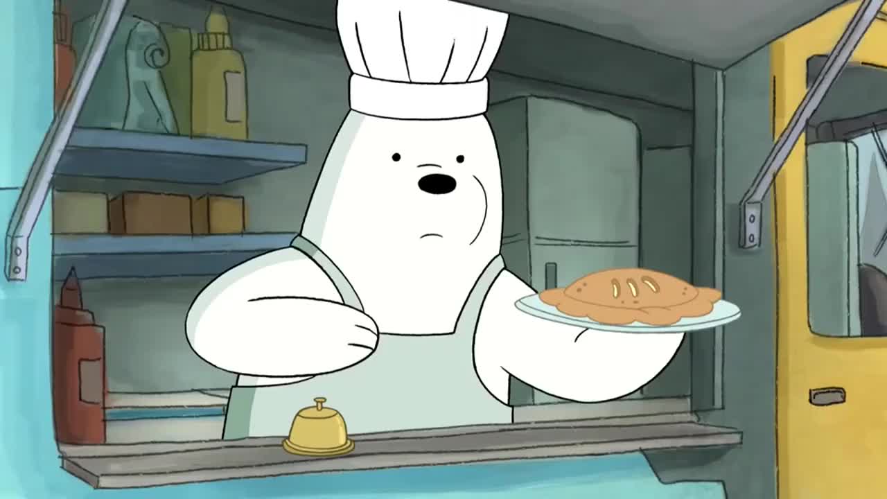 咱们裸熊白熊做的食物很合动物的胃口他们拿钱来购买食物