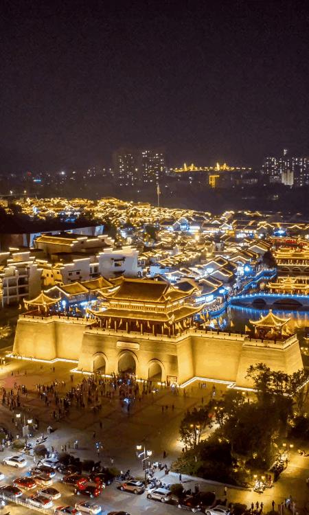 广西大唐不夜城欢迎天下宾客_高清图集_新浪网