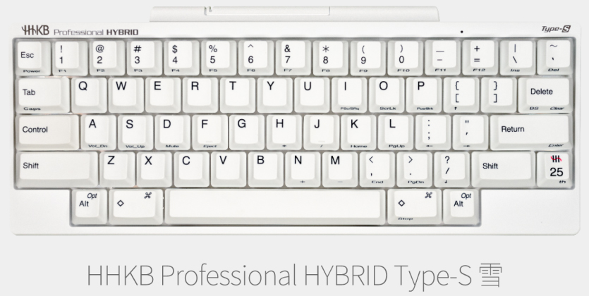 一教授为了改变键盘布局散乱和体积庞大的现状而研发了初代的hhkb键盘