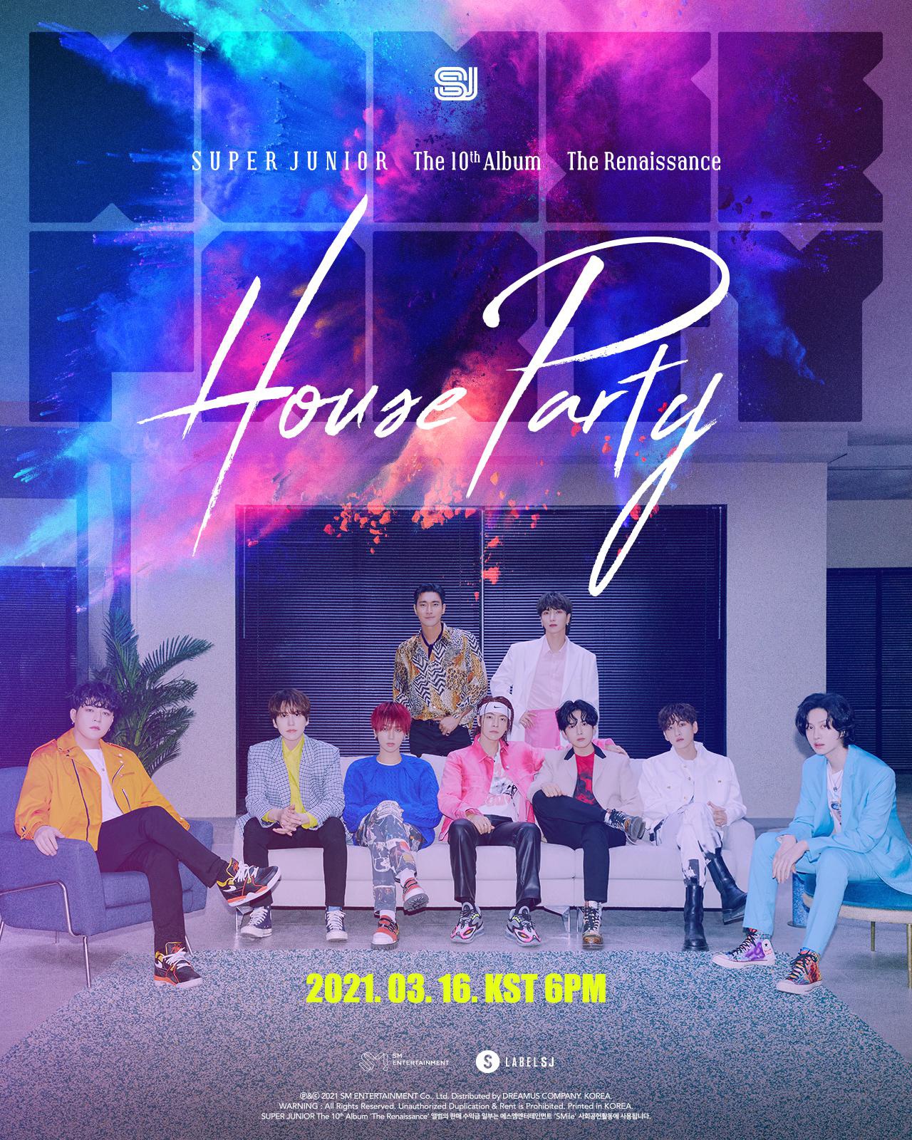 sj正规10辑主打曲houseparty概念海报公开回归正式启动