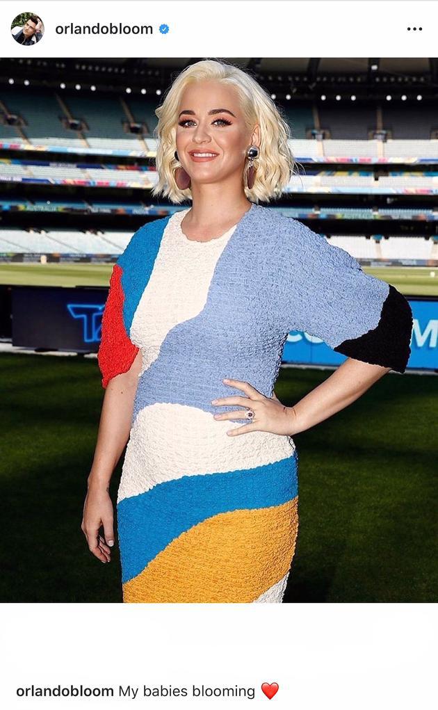 奥兰多晒水果姐孕肚照 甜蜜喊话难掩激动