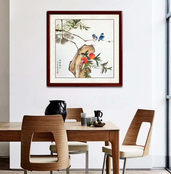 客厅挂画的风水讲究,挂对吉祥花鸟画,好风水自己来|国画|寓意|牡丹|如意|山水_新浪新闻
