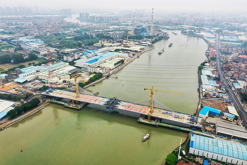 广东东莞槎马特大桥主跨合龙|主跨|合龙|东莞_新浪新闻