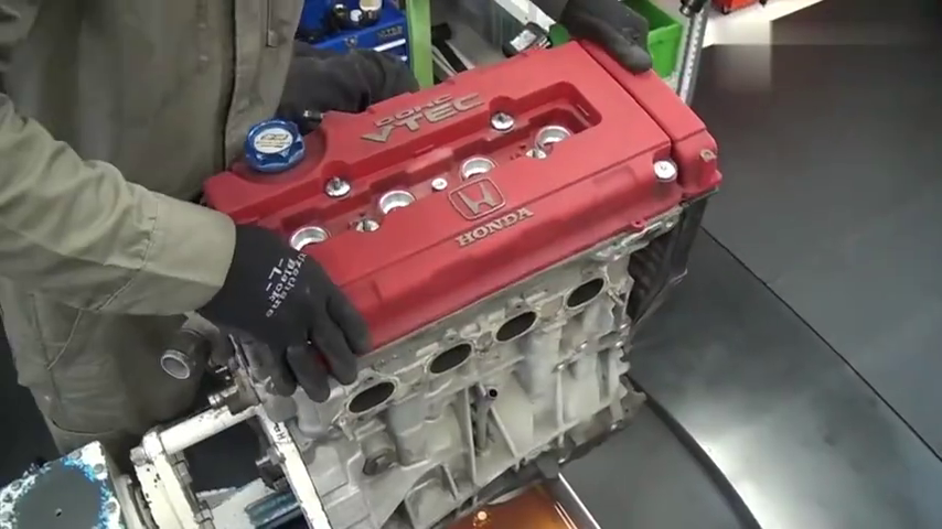 本田思域b16b引擎分解