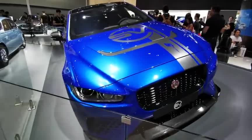 纽北最速四门车v8机增捷豹xeproject82019广州车展