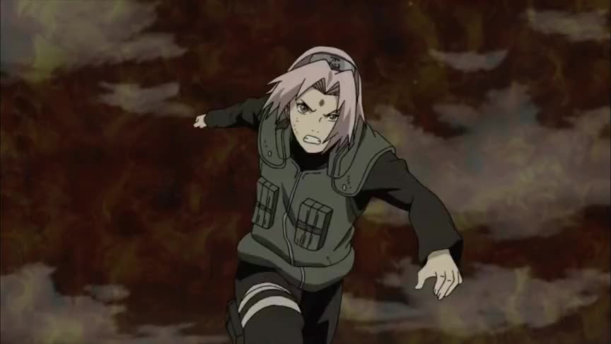 小樱怪力更猛了鸣人吓出表情包