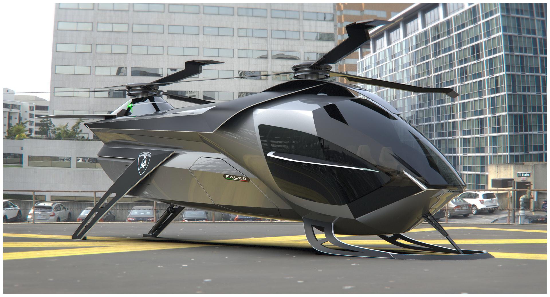 直升机界的兰博基尼falco直升机效果图像科幻电影里的道具