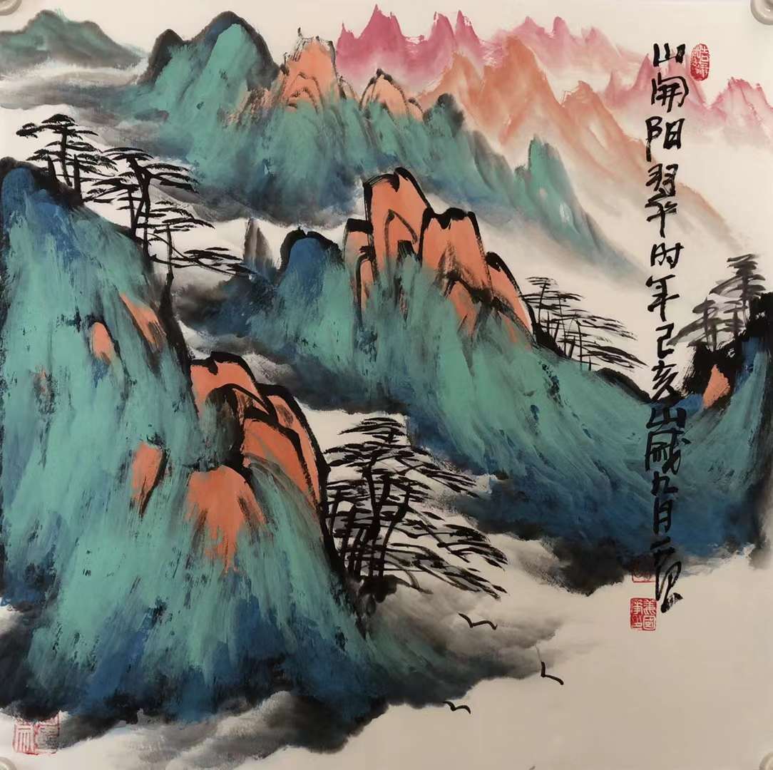 姜国华山水画:寄情山水 泼墨天地|姜国华|山水画|山水_新浪新闻