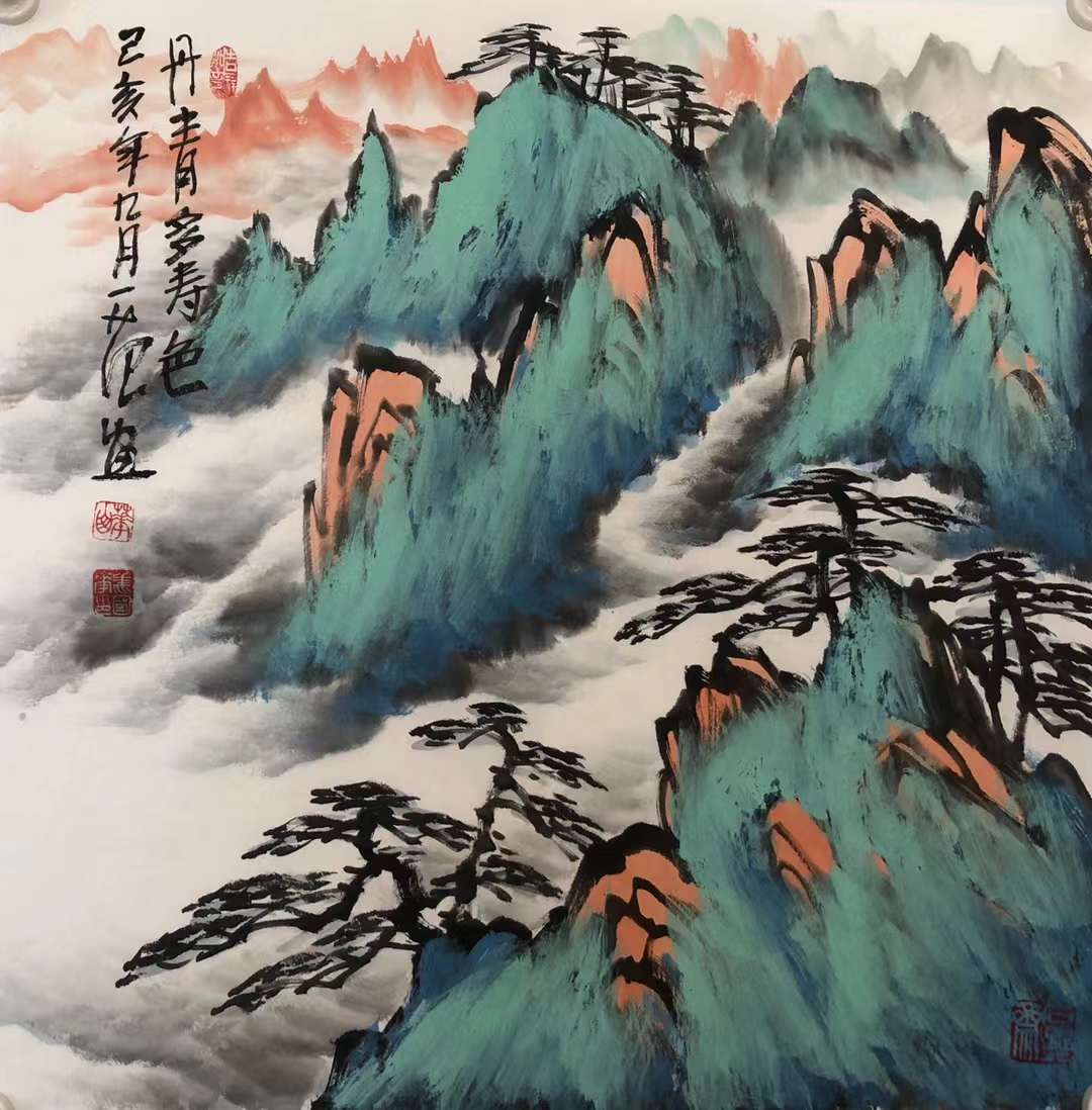 姜国华山水画:寄情山水 泼墨天地|姜国华|山水画|山水_新浪新闻