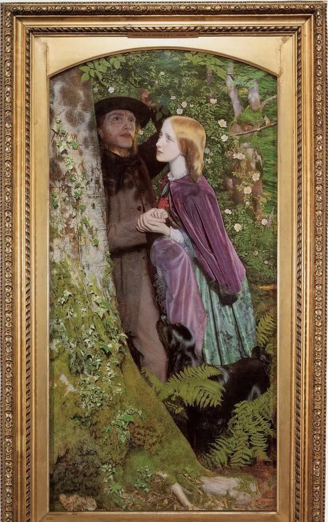 网络情人节欣赏英国拉斐尔前派画家亚瑟休斯油画中的爱情