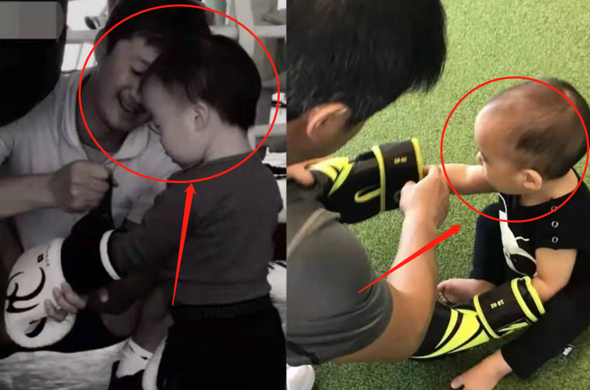 吴京儿子近照曝光,6岁吴所谓背部肌肉线条明显,虎父无犬子!