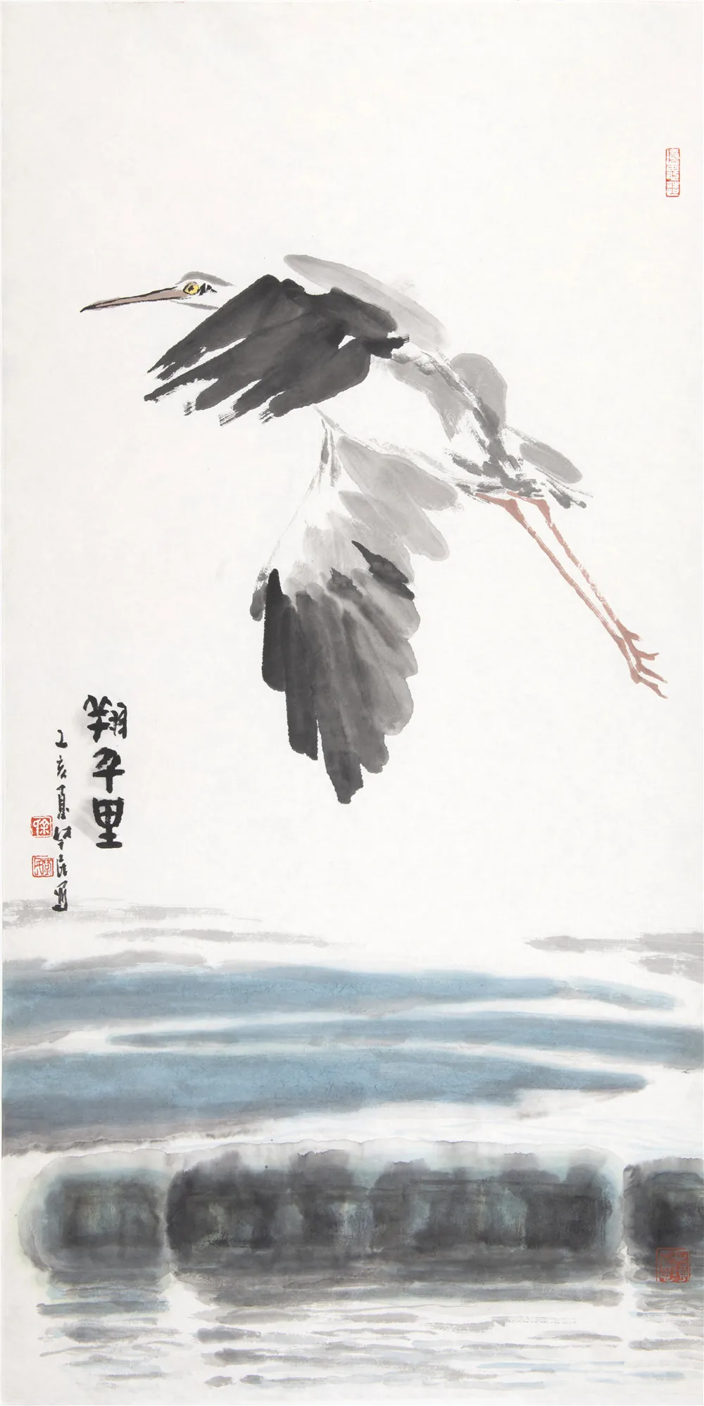 鹤鸣九皋,仙姿翩翩——读余楚民的鹤|飞鹤|鹤|纸本_新浪新闻