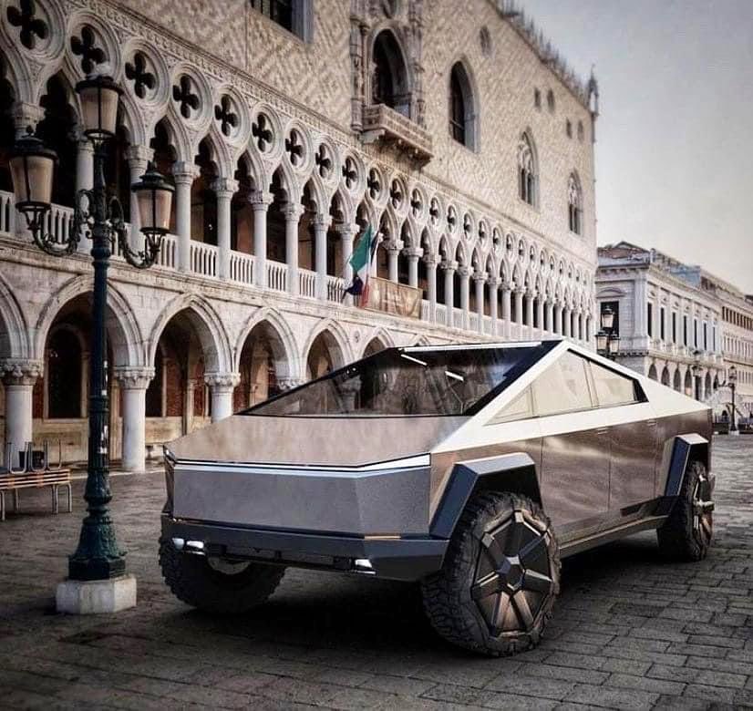 新特斯拉 cybertruck 预告片中最有趣的场景是全电动皮卡车在田野中