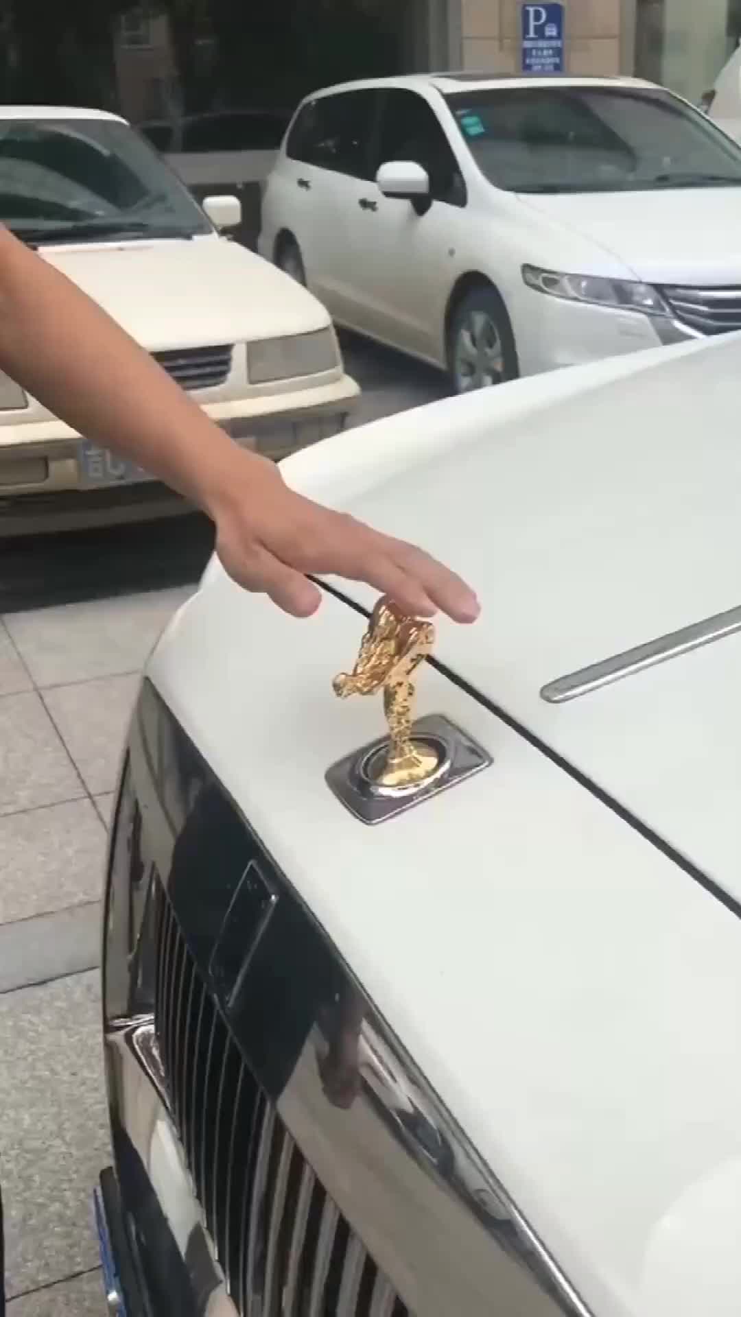 据说劳斯莱斯的小金人摸不得于是我就好奇试了一下结果尴尬了