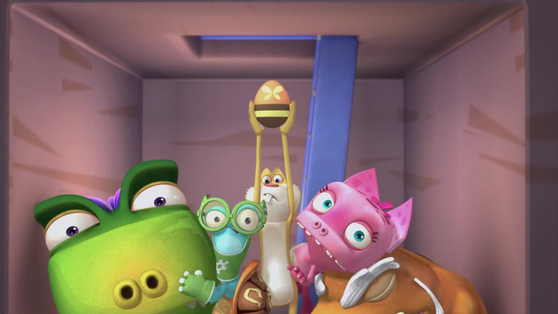 蛋计划:萝卜兔真是可爱,夹在食蛋兽中间,守护龙蛋的安全