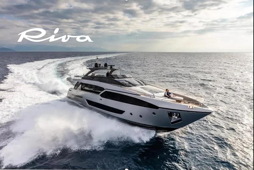 价值1亿的丽娃riva90超豪华游艇亮相深圳