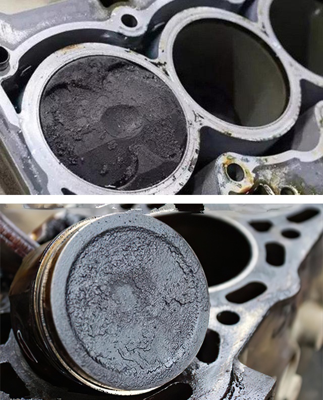 01活塞,气缸燃烧室积碳电喷型与直喷型在积碳问题方面并没有谁做得更