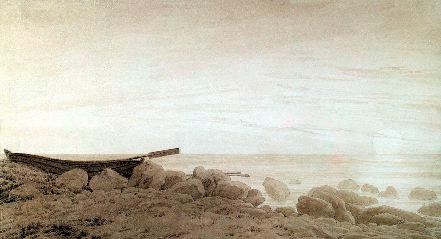 渔船画:出海,归来,靠岸-大卫·弗里德里希|美术作品