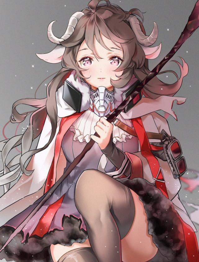 二次元美图,明日方舟:爱逛街的小绵羊