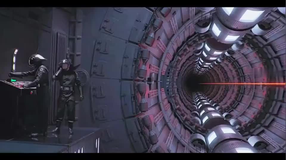 死星使用激光炮直接毁灭星球,威力强大!