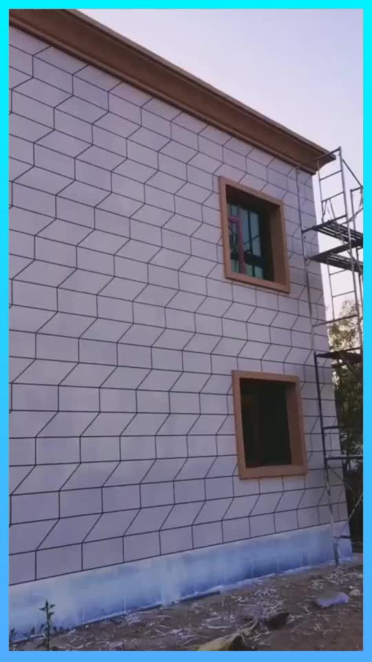 美国别墅外墙,瓷砖应该这样贴,视觉效果太棒了!