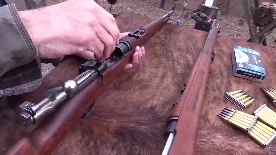 瑞典毛瑟m38栓动步枪靶场射击测试,枪法准的让人很羡慕
