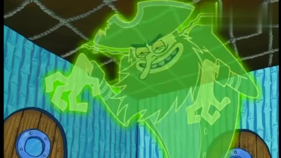 海绵宝宝家里来了一只鬼还是个绿色的鬼